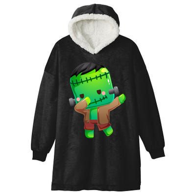 Dabbing Frankenstein Halloween Costume Monster Zombie Hooded Wearable Blanket