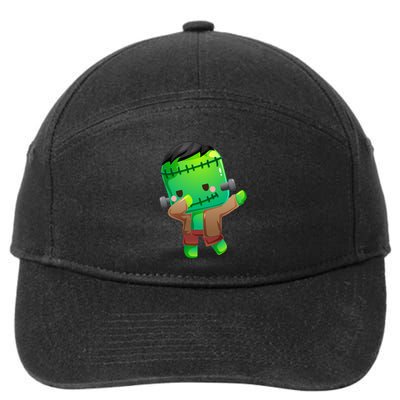 Dabbing Frankenstein Halloween Costume Monster Zombie 7-Panel Snapback Hat