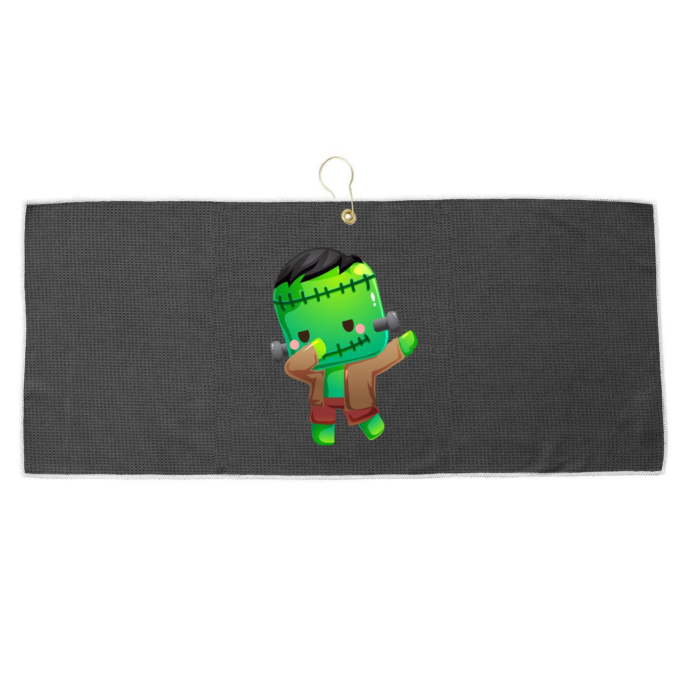 Dabbing Frankenstein Halloween Costume Monster Zombie Large Microfiber Waffle Golf Towel