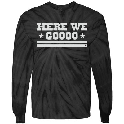 Dallas Football Here We Go Tie-Dye Long Sleeve Shirt