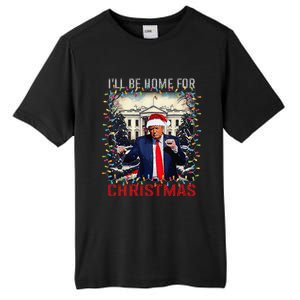 Dancing Funny Humorous Trump I’Ll Be Home For Christmas 2025 Tall Fusion ChromaSoft Performance T-Shirt