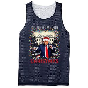 Dancing Funny Humorous Trump I’Ll Be Home For Christmas 2025 Mesh Reversible Basketball Jersey Tank