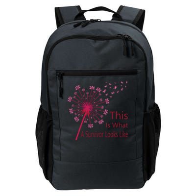 Dandelion Faith Hope Love Breast Cancer Awareness Flower Daily Commute Backpack