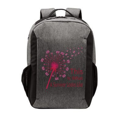 Dandelion Faith Hope Love Breast Cancer Awareness Flower Vector Backpack