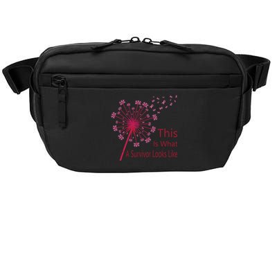 Dandelion Faith Hope Love Breast Cancer Awareness Flower Crossbody Pack