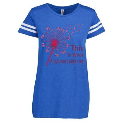 Dandelion Faith Hope Love Breast Cancer Awareness Flower Enza Ladies Jersey Football T-Shirt