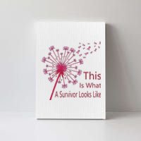 Dandelion Faith Hope Love Breast Cancer Awareness Flower Canvas