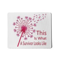 Dandelion Faith Hope Love Breast Cancer Awareness Flower Mousepad