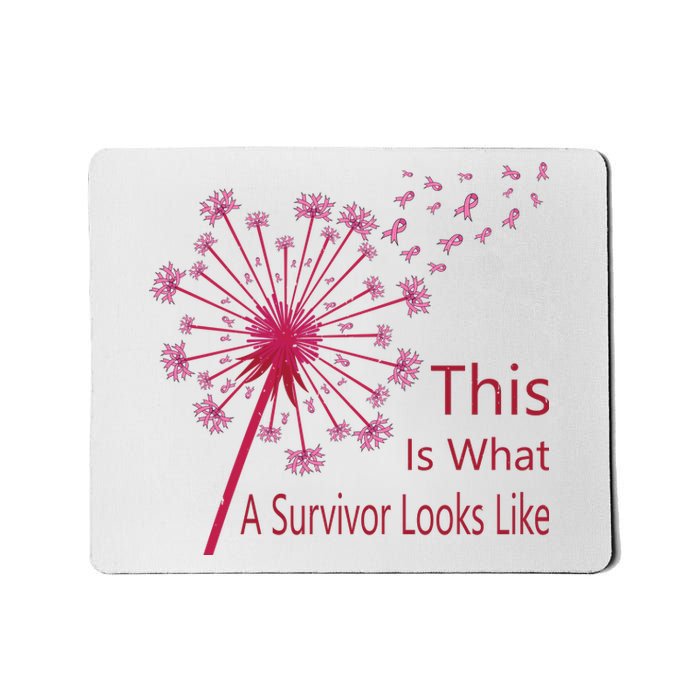 Dandelion Faith Hope Love Breast Cancer Awareness Flower Mousepad