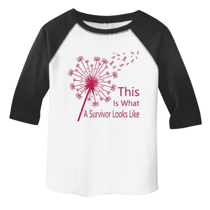 Dandelion Faith Hope Love Breast Cancer Awareness Flower Toddler Fine Jersey T-Shirt