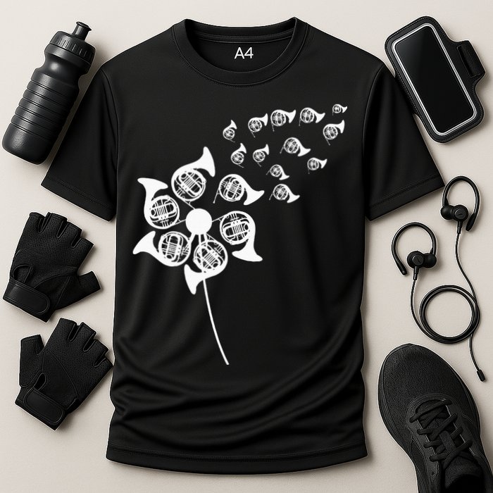 Dandelion French Horn Cooling Performance Crew T-Shirt