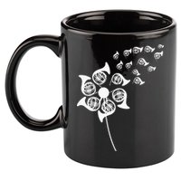Dandelion French Horn 11oz C Handle Ceramic Mug