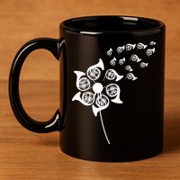 Dandelion French Horn 11oz C Handle Ceramic Mug