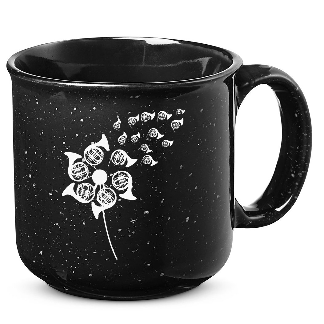 Dandelion French Horn 15oz Campfire Ceramic Mug