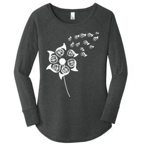 Dandelion French Horn Women's Perfect Tri Tunic Long Sleeve Shirt