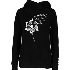 Dandelion French Horn Womens Funnel Neck Pullover Hood