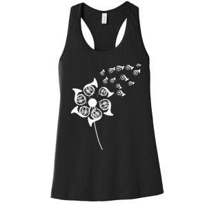 Dandelion French Horn Women's Racerback Tank