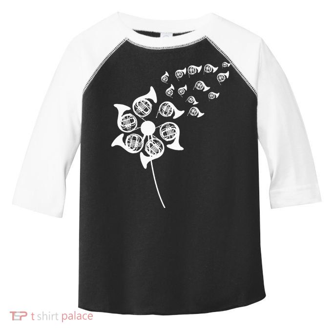 Dandelion French Horn Toddler Fine Jersey T-Shirt
