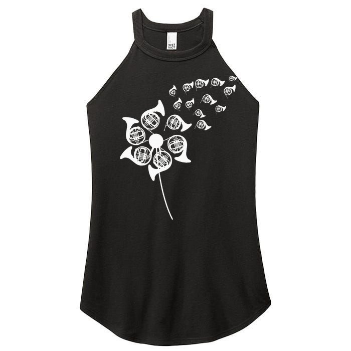 Dandelion French Horn Women's Perfect Tri Rocker Tank