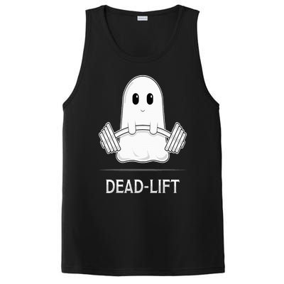 DEADLIFT Funny Halloween Ghost Weight Lifting Workout PosiCharge Competitor Tank