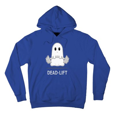 DEADLIFT Funny Halloween Ghost Weight Lifting Workout Hoodie