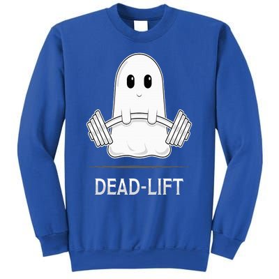 DEADLIFT Funny Halloween Ghost Weight Lifting Workout Sweatshirt