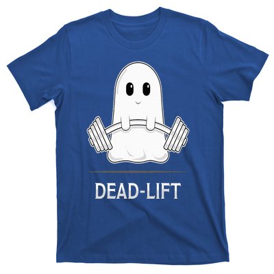 DEADLIFT Funny Halloween Ghost Weight Lifting Workout T-Shirt