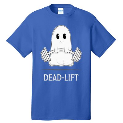 DEADLIFT Funny Halloween Ghost Weight Lifting Workout Tall T-Shirt