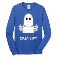 DEADLIFT Funny Halloween Ghost Weight Lifting Workout Tall Long Sleeve T-Shirt