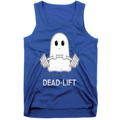 DEADLIFT Funny Halloween Ghost Weight Lifting Workout Tank Top