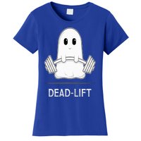 DEADLIFT Funny Halloween Ghost Weight Lifting Workout Women's T-Shirt