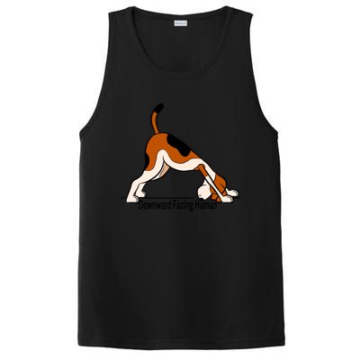 Downward Facing Hu Gift Funny Dog Yoga Gift PosiCharge Competitor Tank