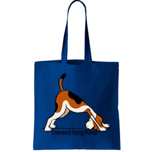 Downward Facing Hu Gift Funny Dog Yoga Gift Tote Bag