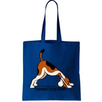 Downward Facing Hu Gift Funny Dog Yoga Gift Tote Bag