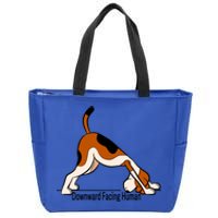 Downward Facing Hu Gift Funny Dog Yoga Gift Zip Tote Bag