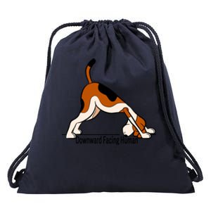 Downward Facing Hu Gift Funny Dog Yoga Gift Drawstring Bag