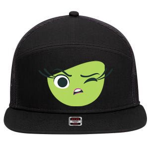 Disgust Face Halloween Costume 7 Panel Mesh Trucker Snapback Hat