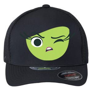 Disgust Face Halloween Costume Flexfit Unipanel Trucker Cap