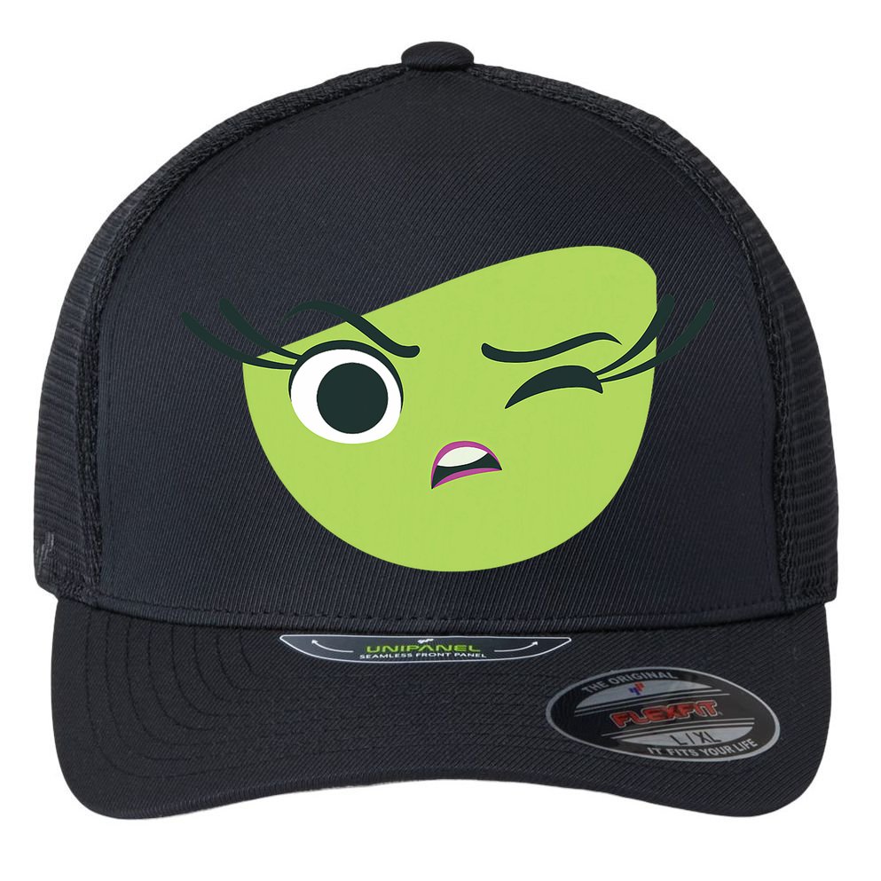 Disgust Face Halloween Costume Flexfit Unipanel Trucker Cap