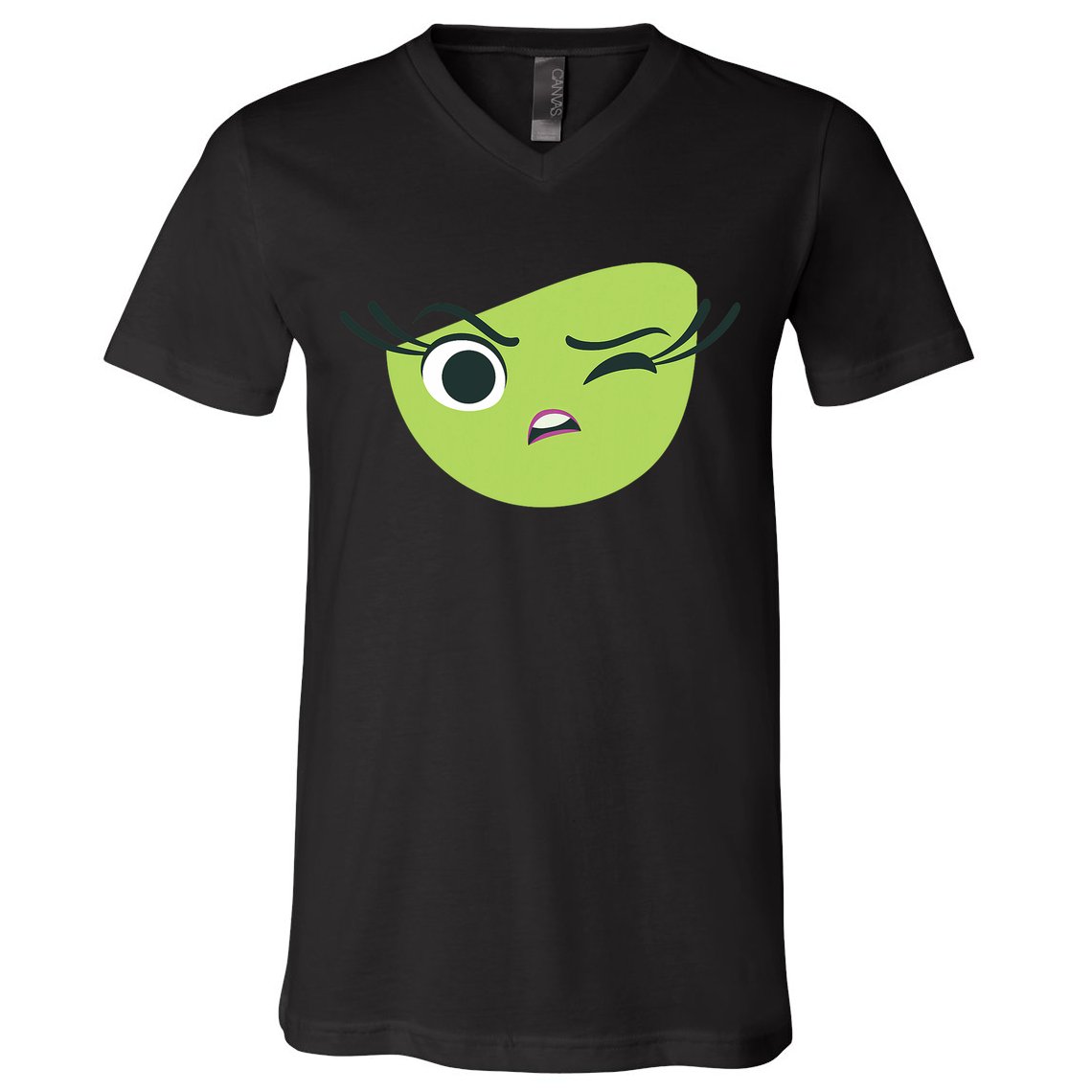 Disgust Face Halloween Costume V-Neck T-Shirt