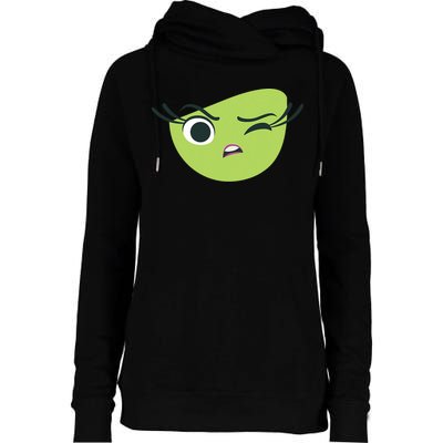 Disgust Face Halloween Costume Womens Funnel Neck Pullover Hood