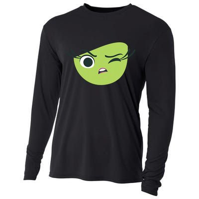 Disgust Face Halloween Costume Cooling Performance Long Sleeve Crew