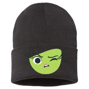 Disgust Face Halloween Costume Sustainable Knit Beanie