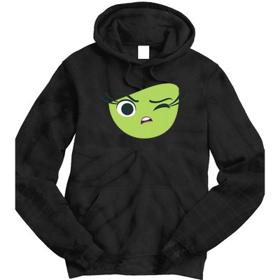 Disgust Face Halloween Costume Tie Dye Hoodie