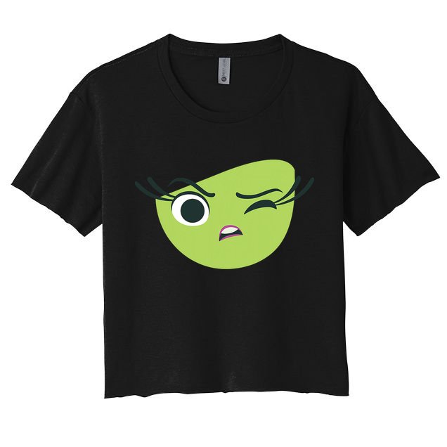 Disgust Face Halloween Costume Crop Top