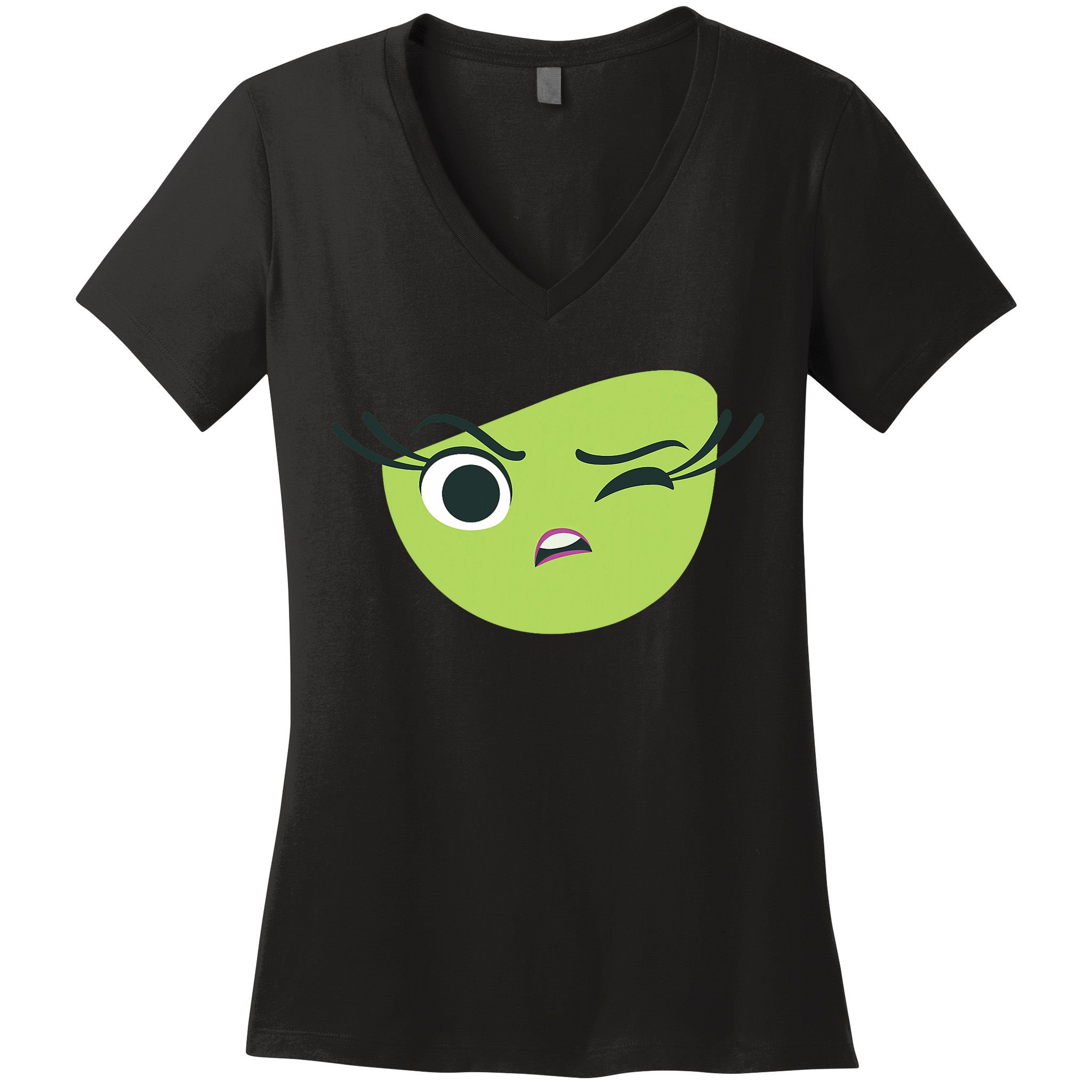Disgust Face Halloween Costume Women's V-Neck T-Shirt