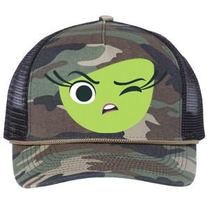 Disgust Face Halloween Costume Retro Rope Trucker Hat Cap