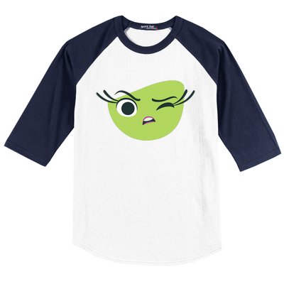 Disgust Face Halloween Costume Baseball Sleeve Shirt