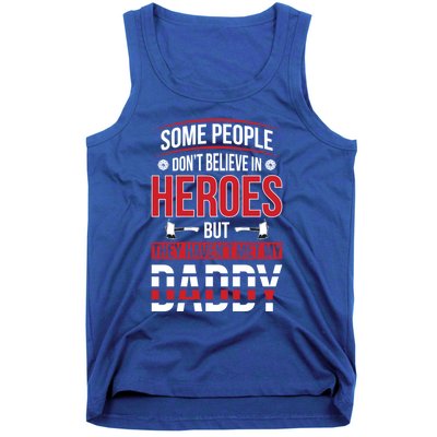 Dad Firefighter Hero Proud Son And Daughter Of A Fire Meaningful Gift Tank Top