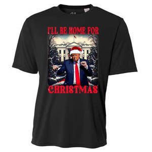 Dancing Funny Humorous Trump I’Ll Be Home For Christmas 2025 Cooling Performance Crew T-Shirt